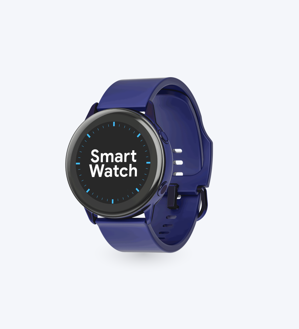 Rundt urskive smartwatch